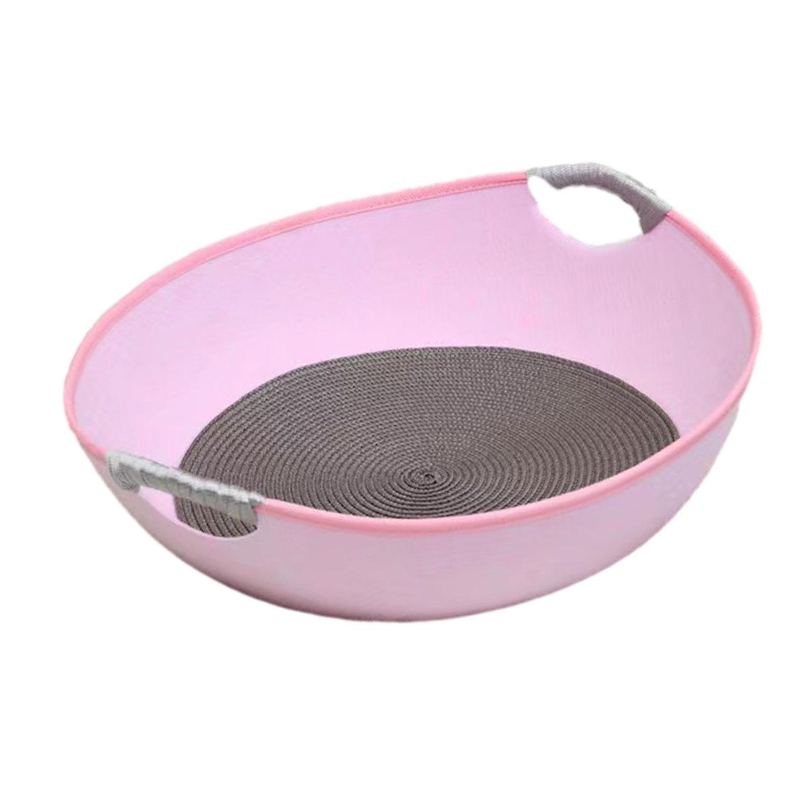 Cat Nest Detachable Portable Round Cat Bed for Puppy Indoor Cats Kitten Pink