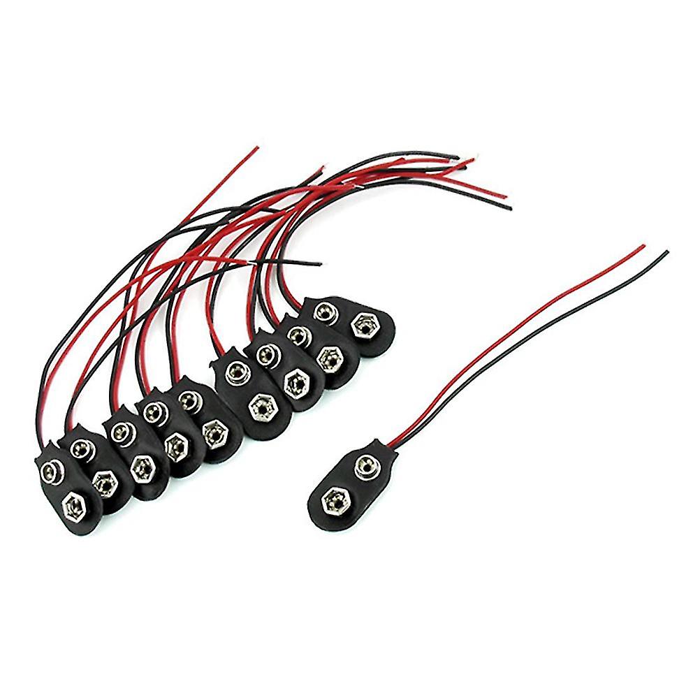 50 Pcs 9v Battery Clip Battery Clip Cable Battery Connector 9v I Type Battery Connector 9v Battery Connector