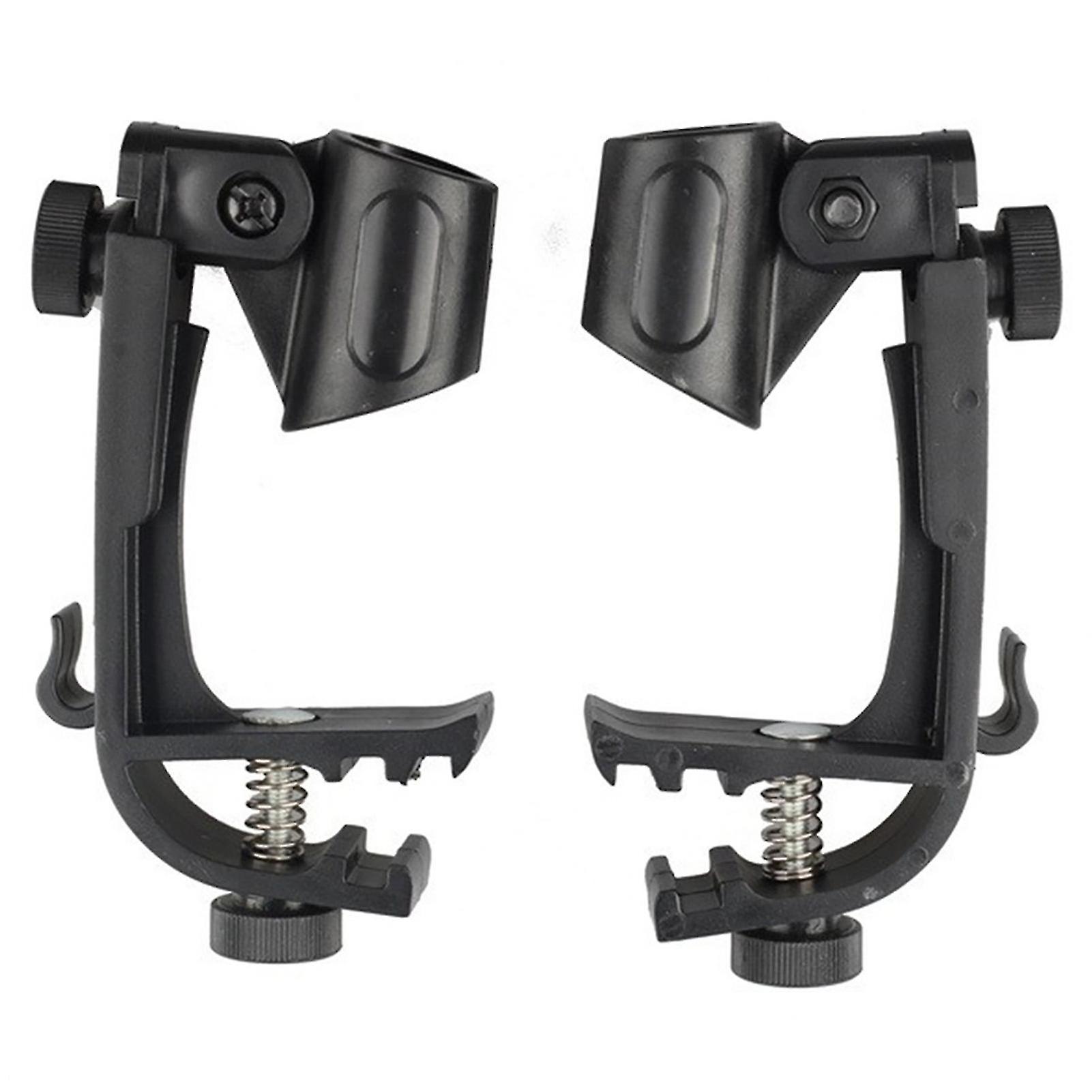 paire de pinces pour microphone de batterie, ensemble de batterie, support de micro pour jante, pince de montage pour jouer et jouer