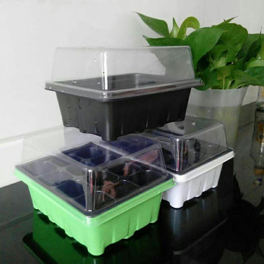 Seed Starter Kit, 12 Cells, Seedling Trays, Gardening Propagation
