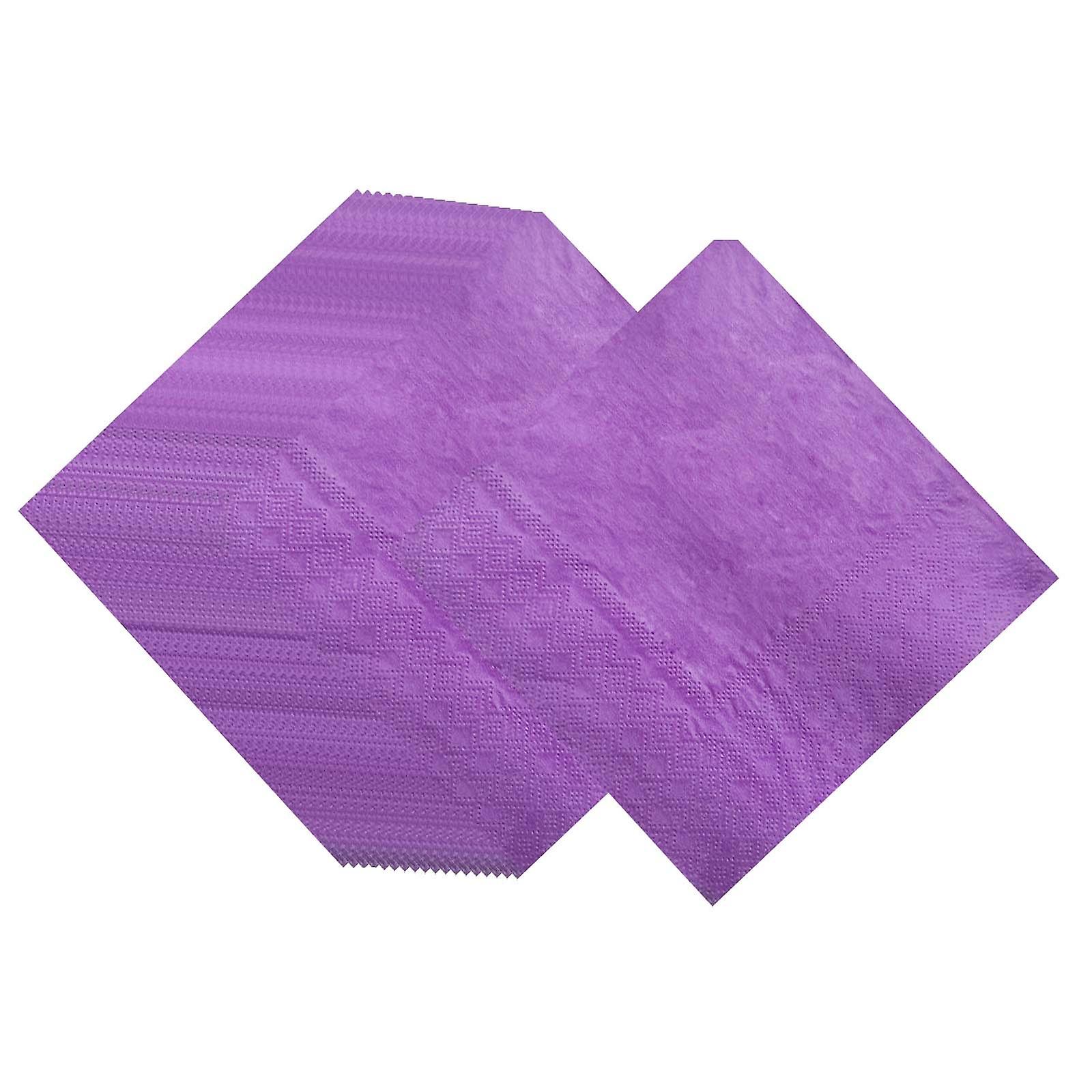 100 pièces Serviettes en papier jetables Décoratives pour les dîners d’anniversaire Fêtes Vert