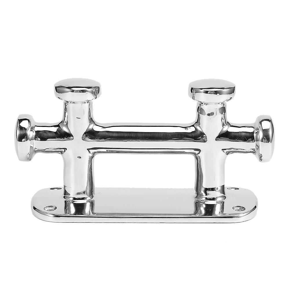 Taquet d'amarrage double pour bateau, en acier inoxydable, 145 x 61 x 85 mm