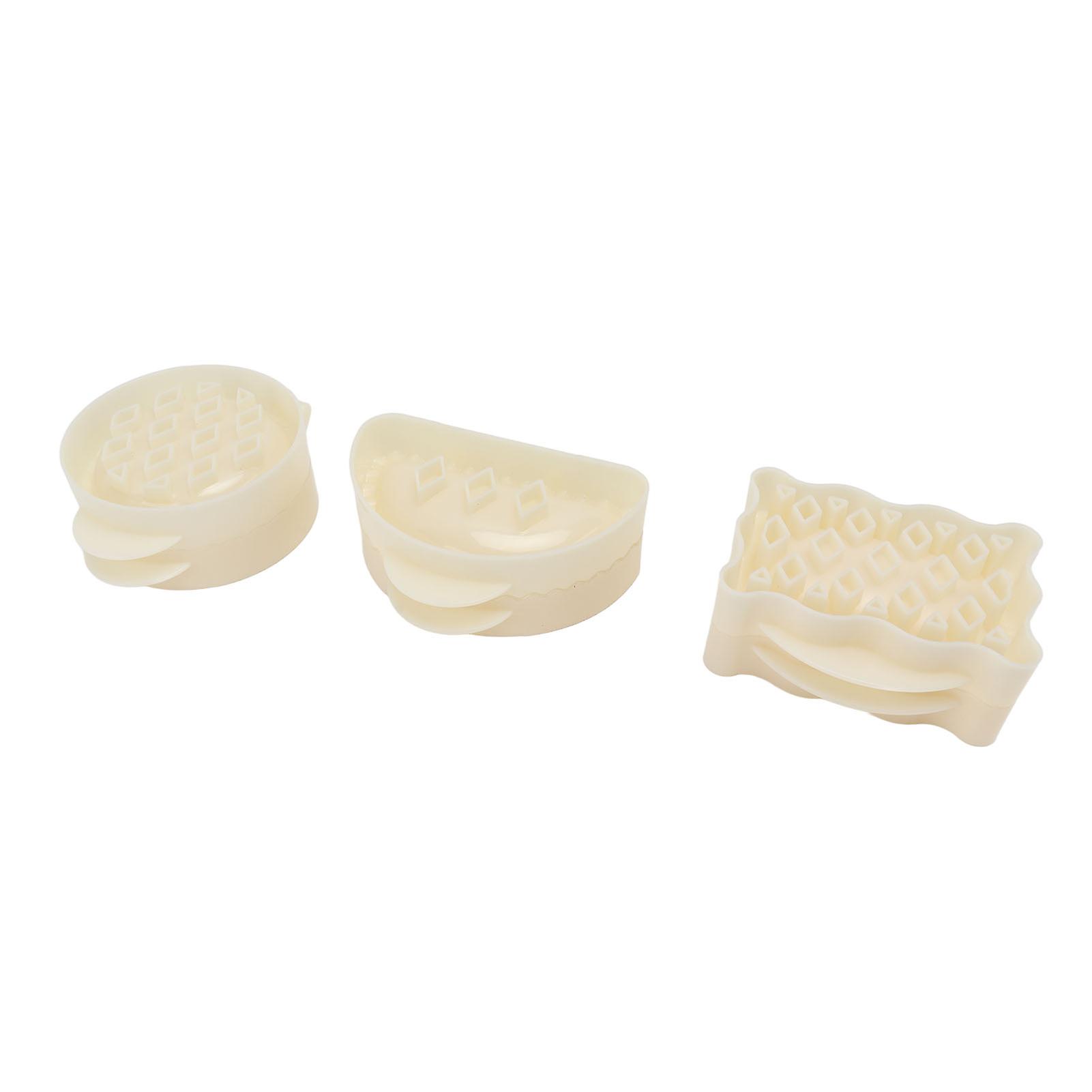 3PCS Pie Molds Set Environmentally Friendly ABS Mini Hand Pie Maker for Apple Pie Kitchen Christmas 