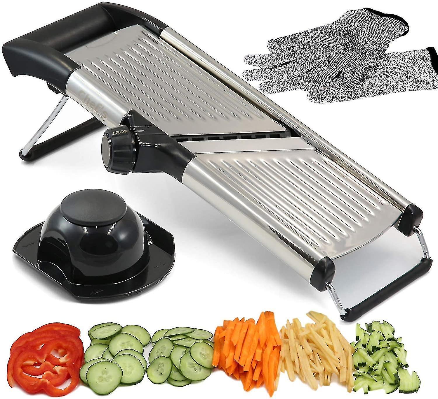 Adjustable Slicer. Best For Cutting Food, Fruits And Vegetables. Professional Shredder. Wear Anti-cu