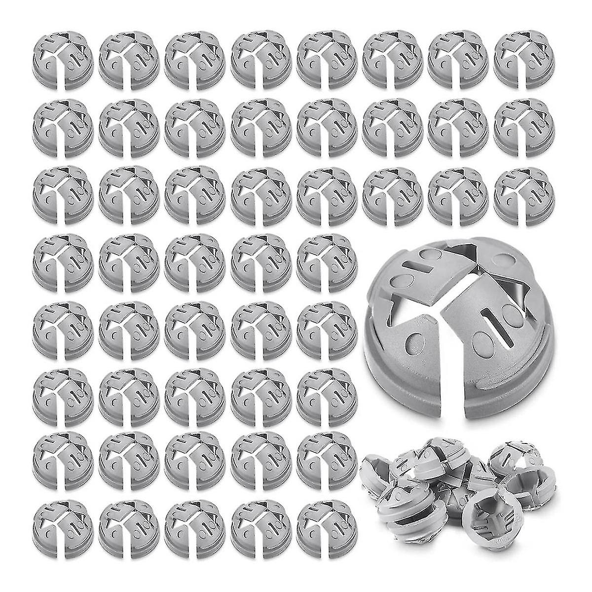 1/2 In. Non Metallic Button Push-in Bulk Connector Gray Nm Cable Connector Electrical Conduit Fittings Fits For 1/2 Inch
