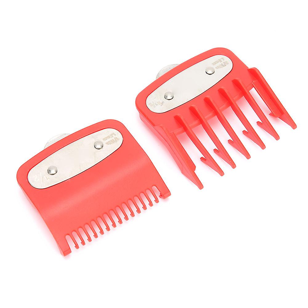 2 Pack Hair Clipper Positioning Combs for WAHL Hair Clippers, Replacement Length Control Tool, Red