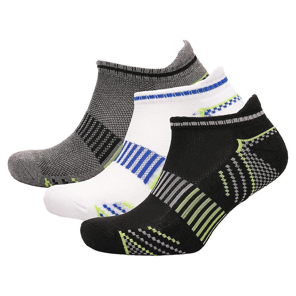 A2Z Mens No Show Trainer 3 Pack Low Cut Heatgear Lighweight And Durable Socks