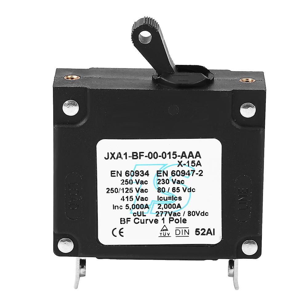VOBOR AC Circuit Breaker, DC/AC Manual ON/OFF Toggle Reset Switch Safety Circuit Breaker 15A 20A 25A 30A (15A)