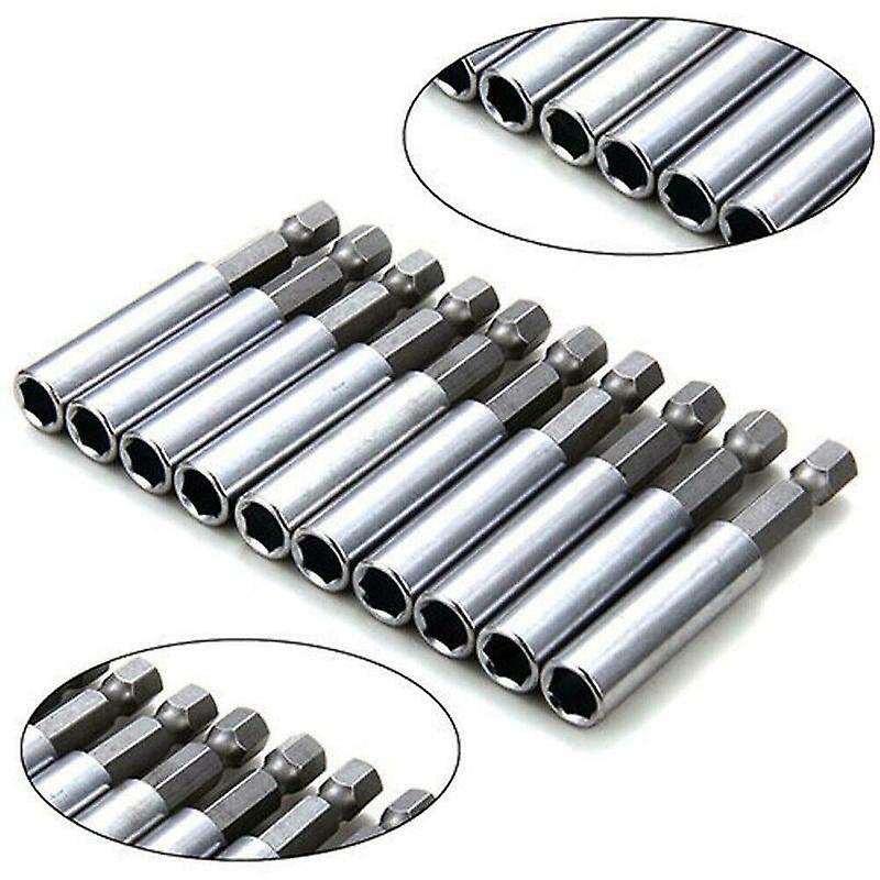 10Pcs Socket Drill Bit Holder Hex Shank Magnetic Extension For Screwdriver