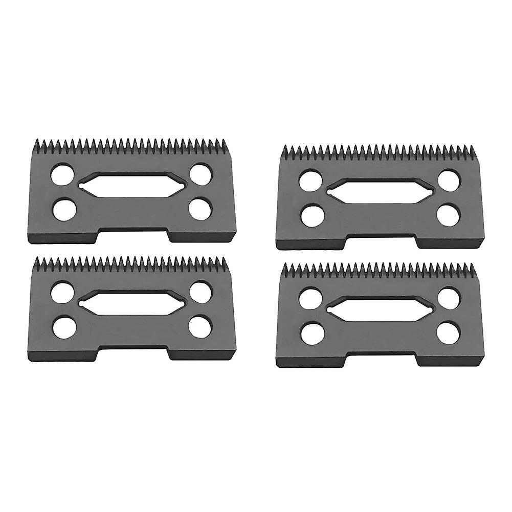 4pcs Ceramic Blade Ceramic Replacement Cutter ,28 Teeth Ceramic Clipper Blade Replacement Cutter 2-Hole Clipper,Black~27402