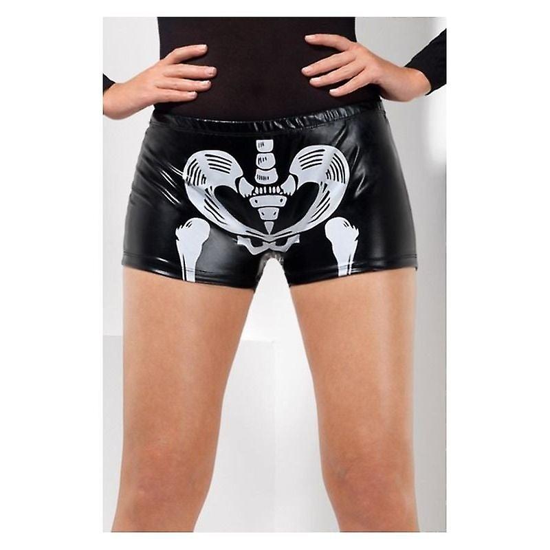 Fever Miss Skeleton Whiplash Hotpants Black 44819l