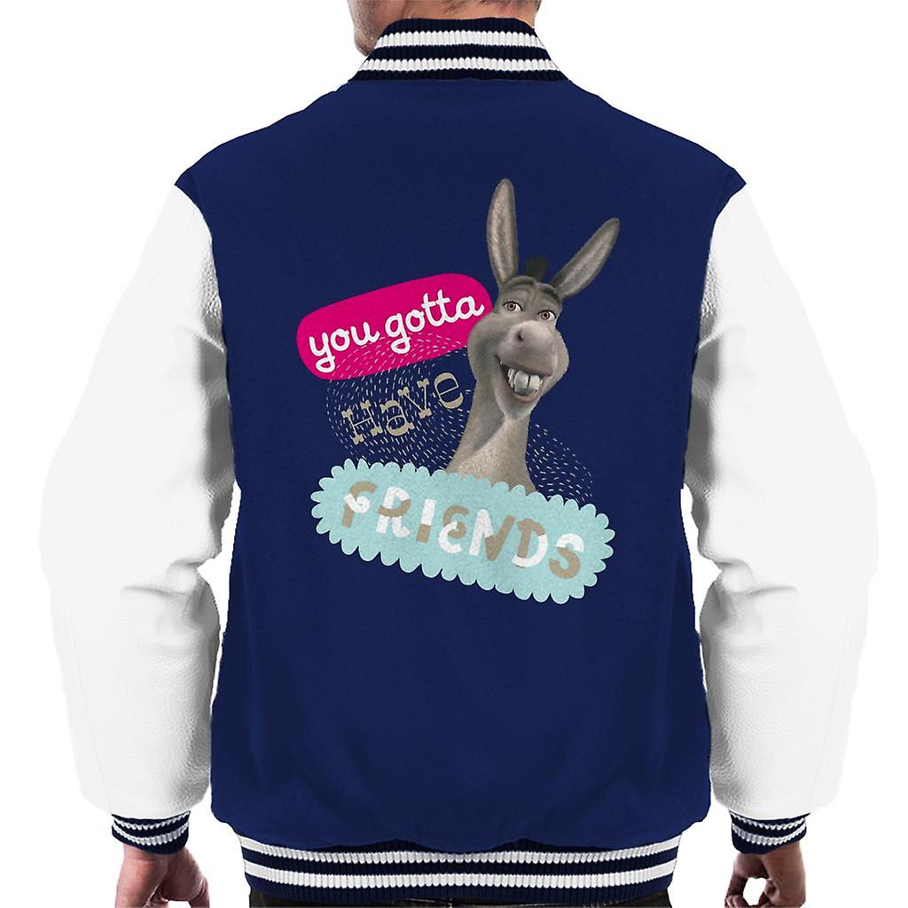 Shrek Donkey You Gotta Have Friends Men's Varsity Jacket