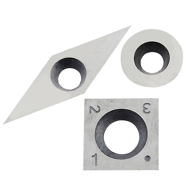 3Pcs Tungsten Carbide Inserts Cutter Set For Wood Turning Working Lathe Tool