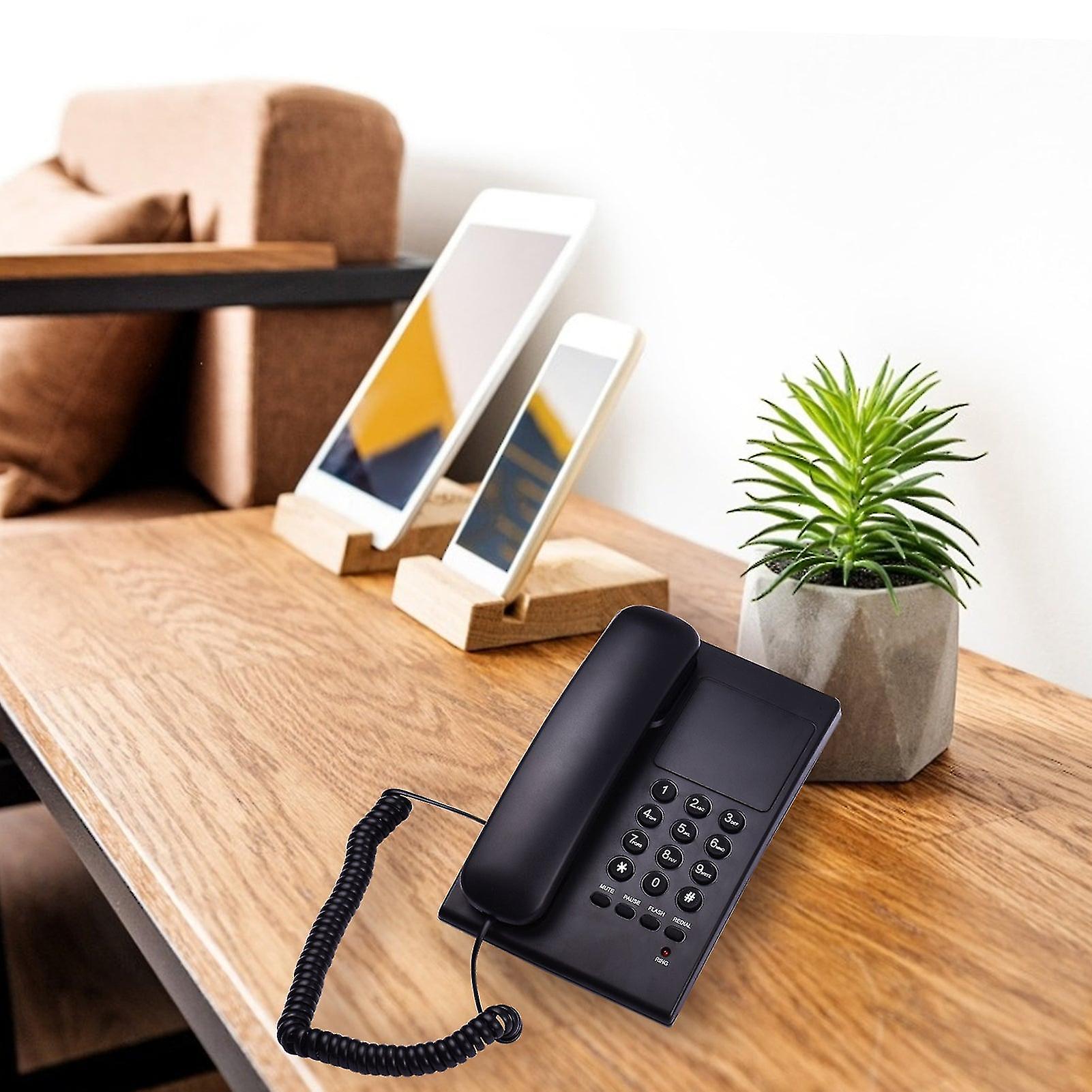 Corded Phone Landline Phone Wall Mountable Telephone Support Ringer/handset Receive Volume Control Flash Mute Function Redial