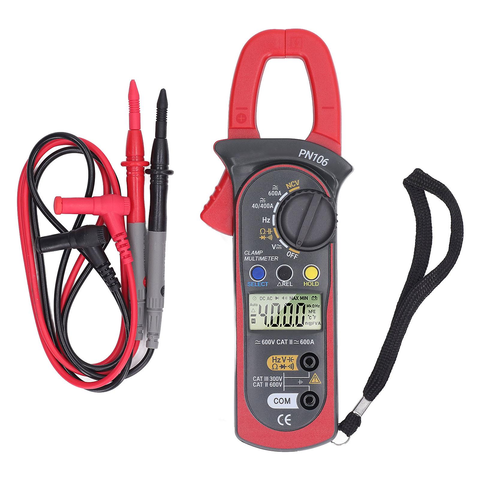 Digital Clamp Meter LCD Display High Accuracy Multifunctional Current Voltage Meter 40A?600A
