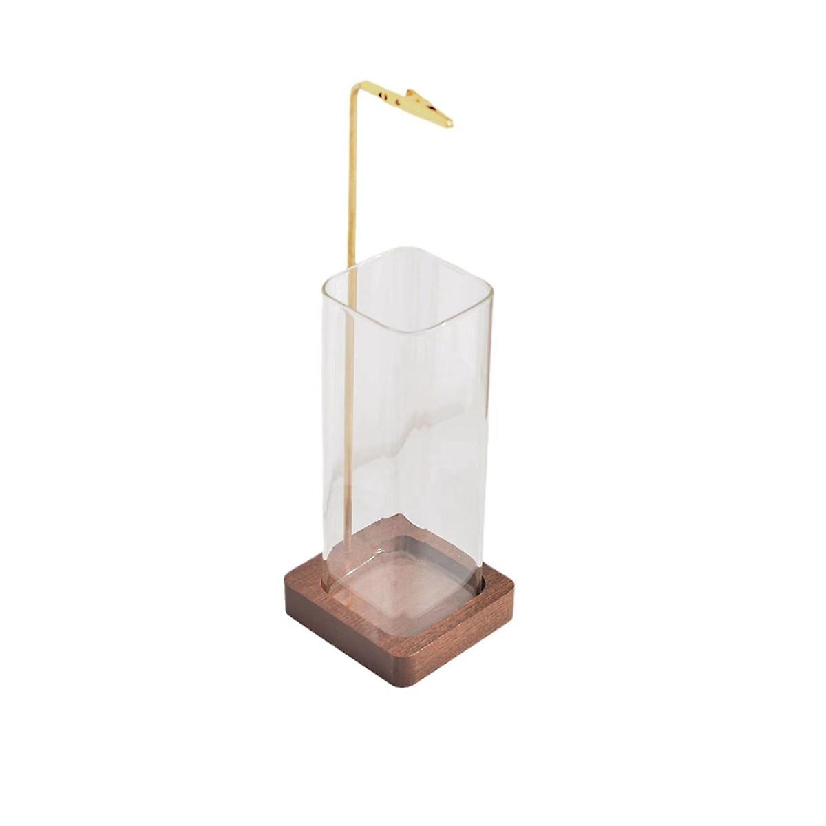 Incense Holder for Sticks, Insence-Stick Holder Ash Catcher with Removable Glass [Anti-Ash Flying]