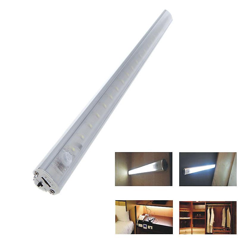 50Cm Battery Powered Smd3528 Pure White Warm White Pir Motion Sensor Led Rigid Light For Home
