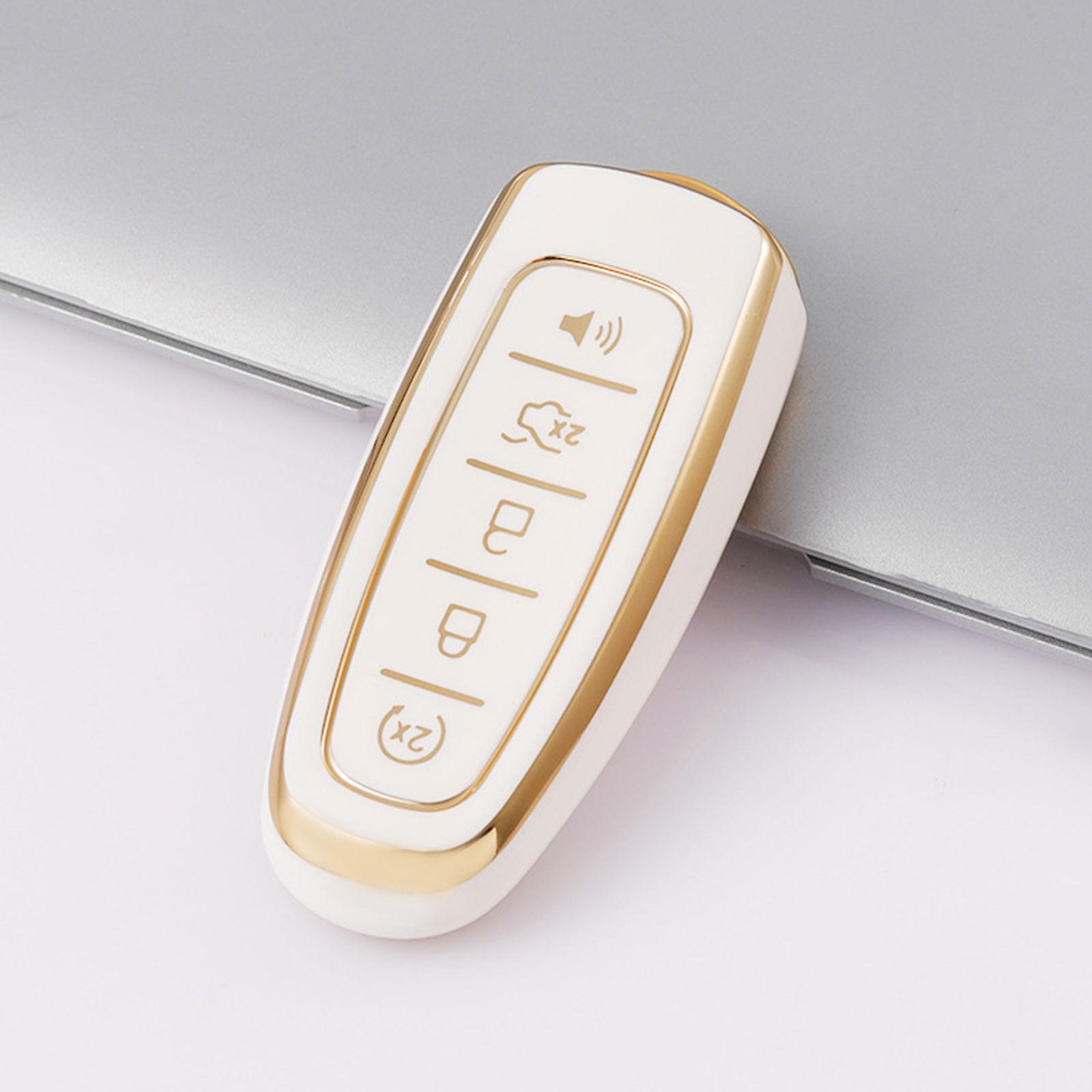 Pentru Ford Edge Explorer Escape Focus Taurus Flex pentru Lincoln Mks Mkt Mkx Mkz Navigator 5 Buton cheie Cover Tpu Car Key Case