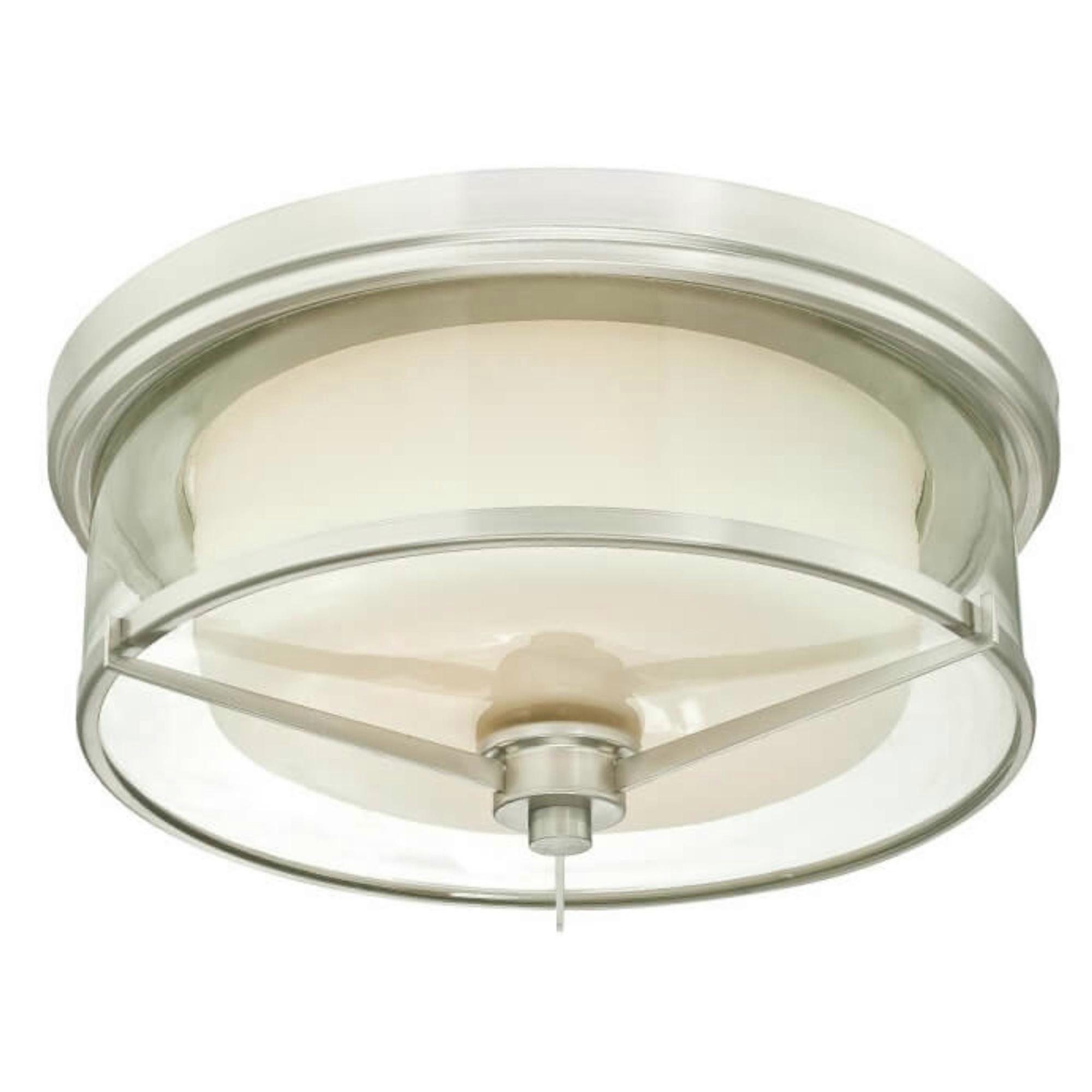 Two-Light Flush Mount Ceiling Light Glenford Wagon Wheel