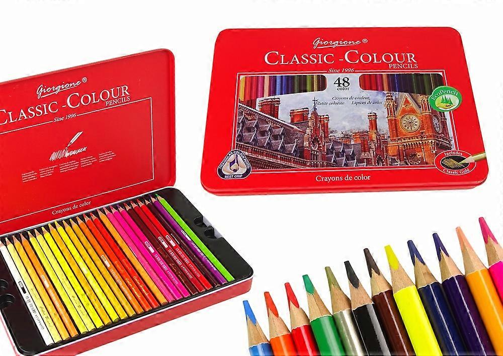 48 Pulsating Art Crayons in Portable Metal Case