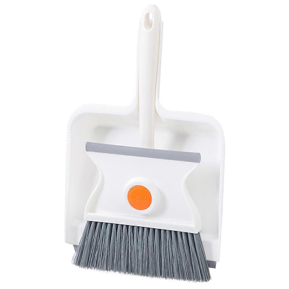 1 Set of Tabletop Dustpan Brush Miniature Dust Brush Multi-function Household Dustpan Set