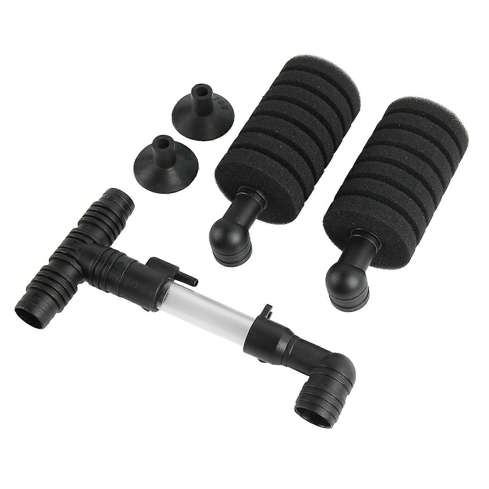 Aquarium Bio Sponge Filter Double Head Oxygenated High Density Porous Mini Fish Tank Air Filter