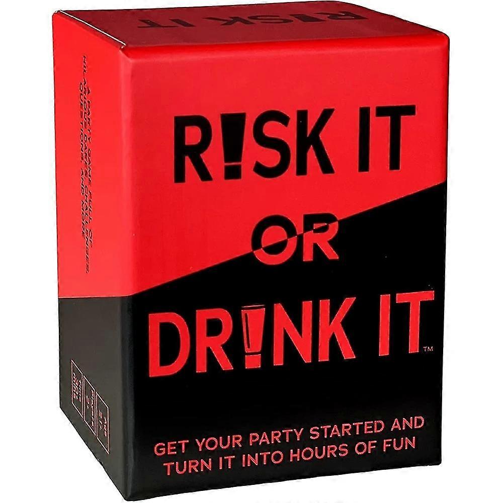 Risk It Or Drink It Fun Party Game For College Card Game Drinking Game Pregame Night Hilarious Dares Challenges  Questions Adult