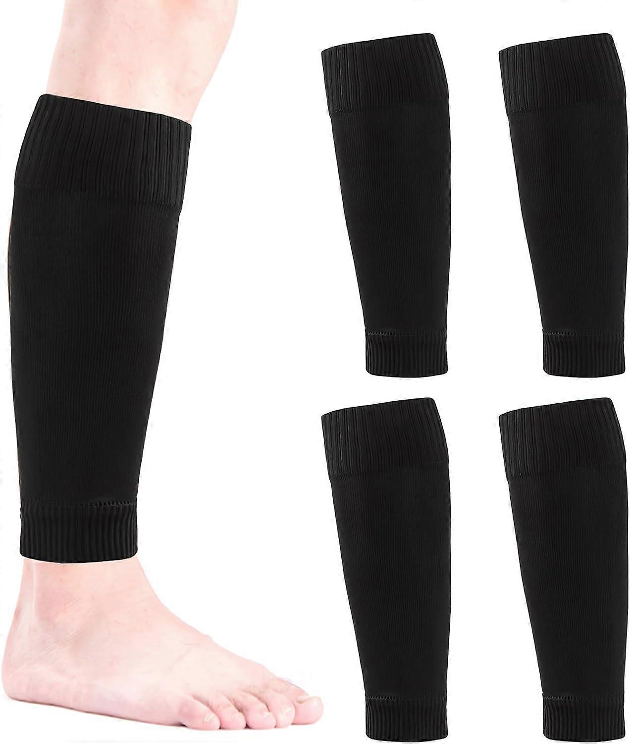 2 pares de cubrepiernas deportivos - negro