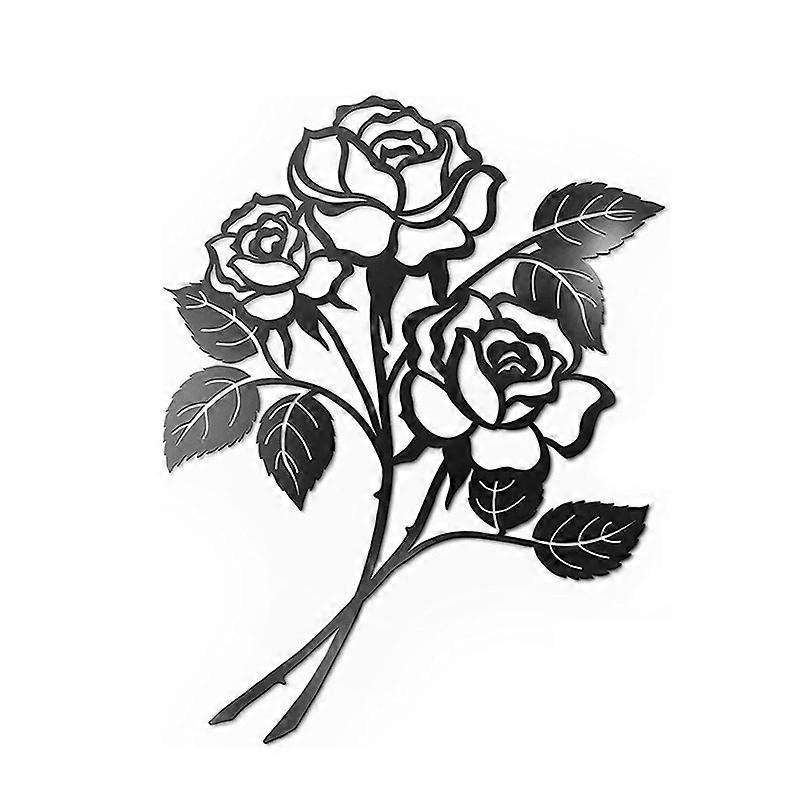 metal art, rose flower wall decor Gift for family GGZG 2024 SZRH A-F