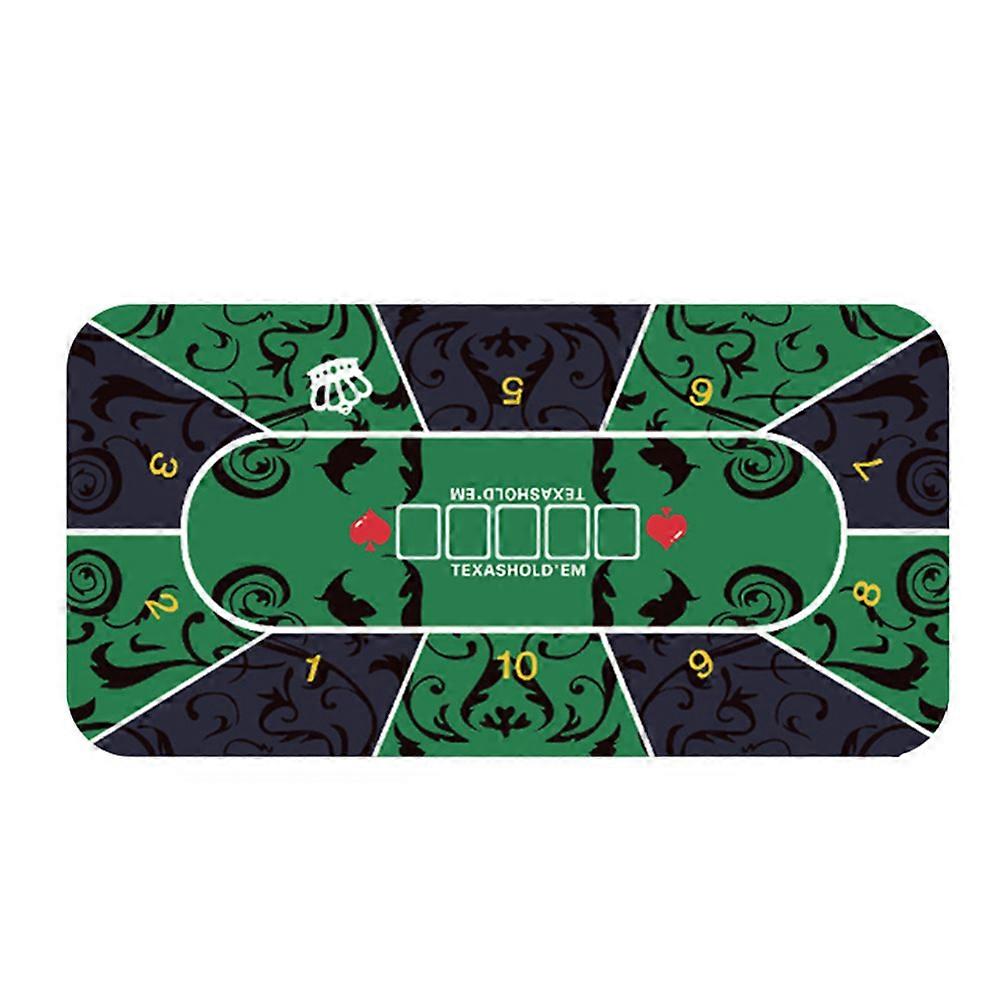 Portable Rubber Poker Mat Table Top Surface Noise Reduction Poker Table Top Layout For Card Games