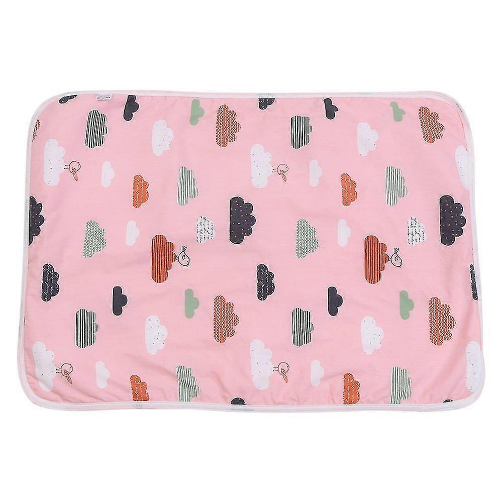 Baby Changing Pad Changing Kits Skid Baby Cover Cotton Urine Mat for Stroller Crib Toddler-pink