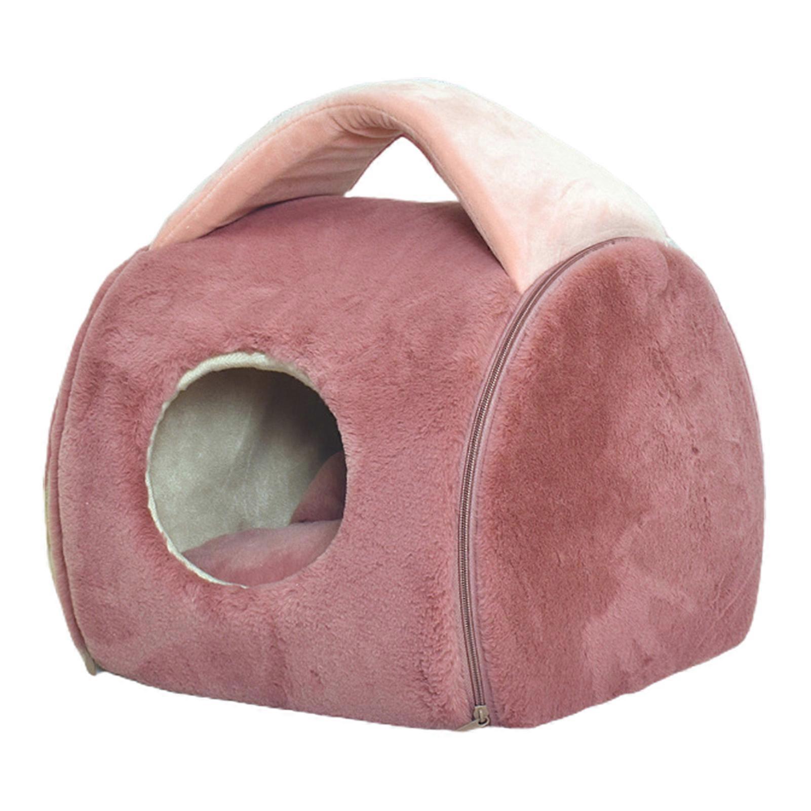 1 Set Pet Bed Super Soft Ultra-thick Fabric Enclosed Type Dog Sleeping Nest Pet Bed for Home
