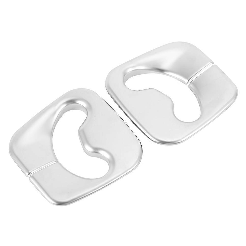 2 قطعة سيارة ABS الكروم الداخلية صب غطاء حزام الأمان تريم يناسب X3 F25 2011-2017