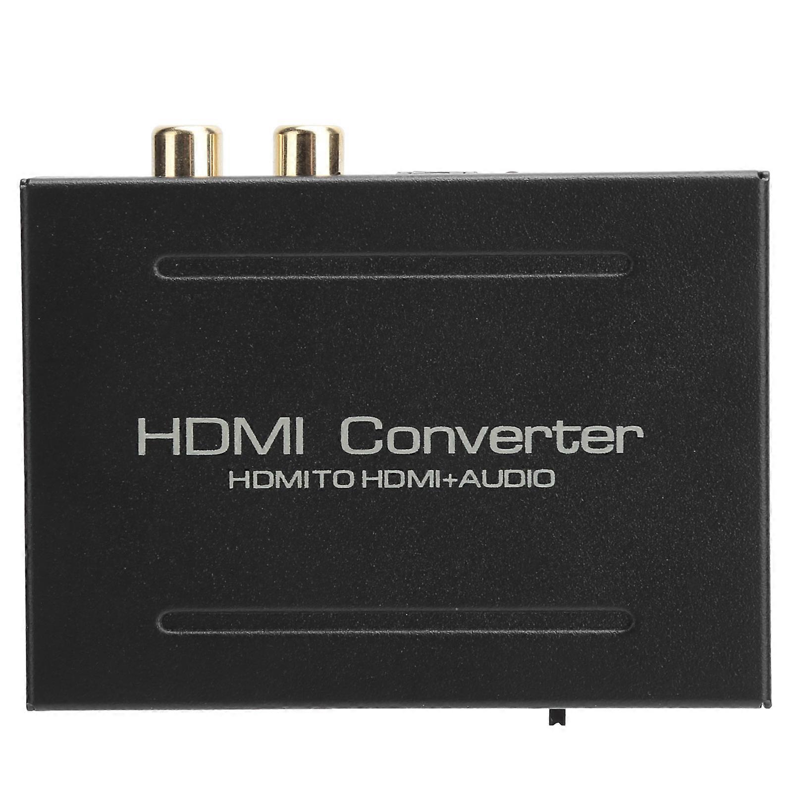 Audio Extractor Converter HighDefinition Multimedia Interface zu AUDIO+ SPDIF+ R/L (Schwarz)