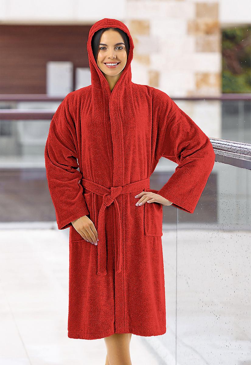 Accappatoio in Spugna 100% Cotone con Cappuccio