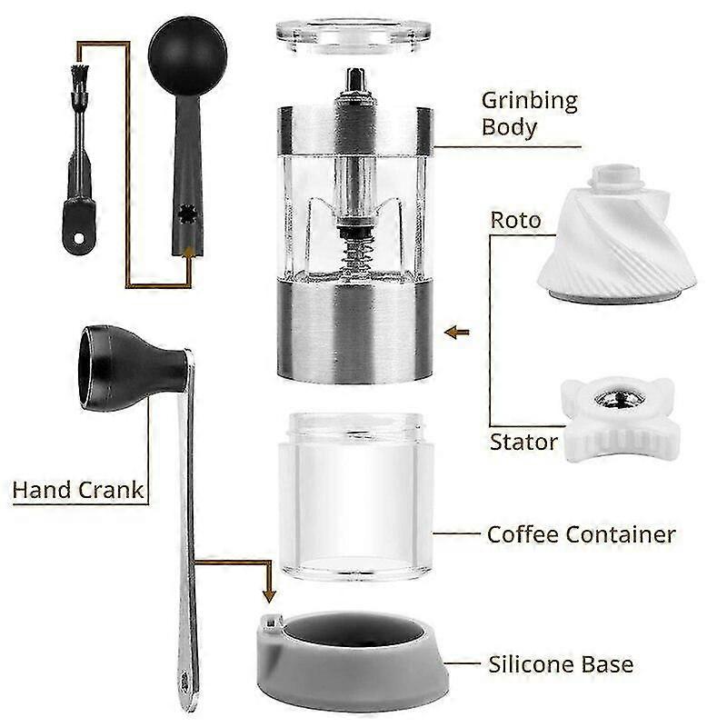 steel manual grinder portable adjustable stainless ceramic mini