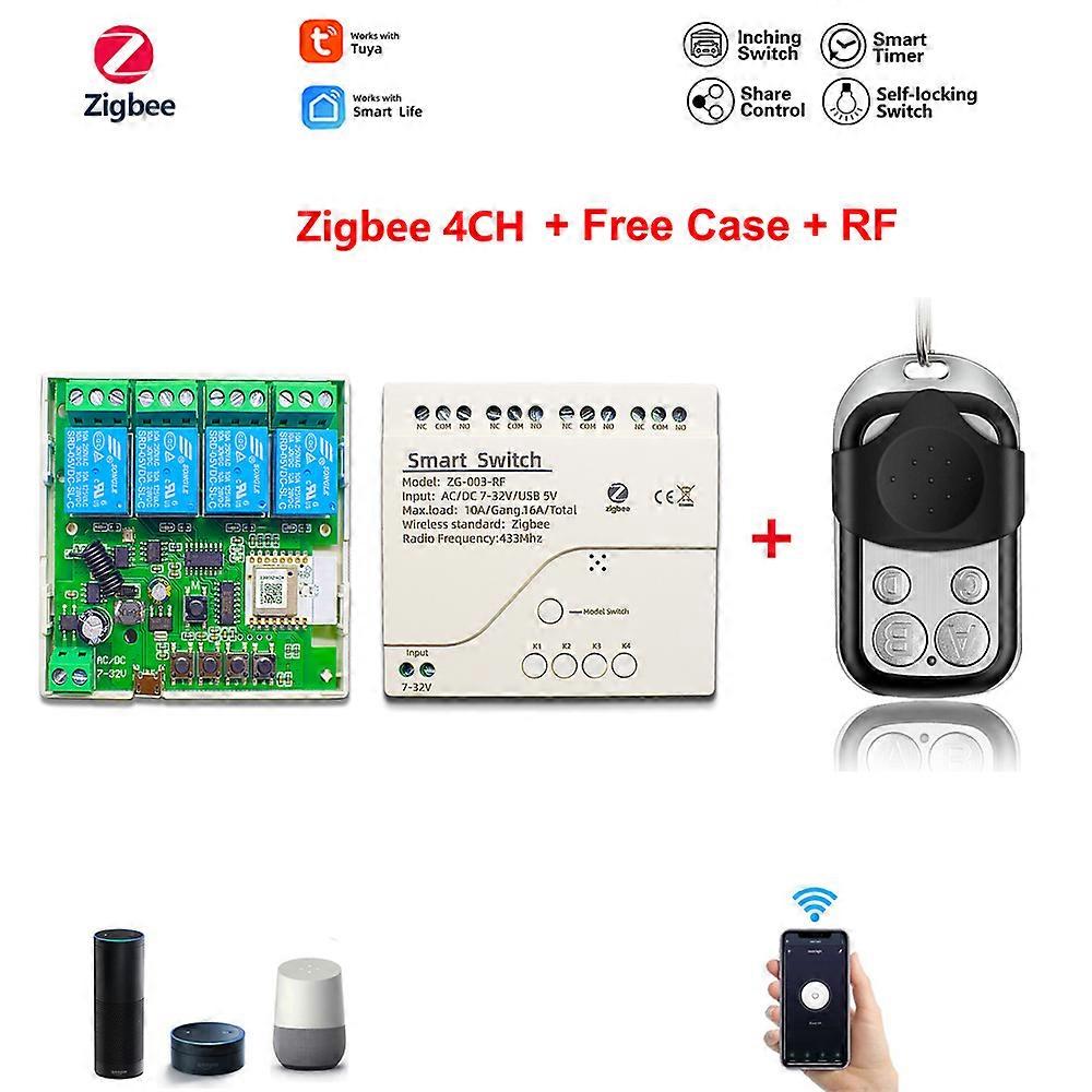30 Tuya Smart Wireless Light Switch With Wifi RF 433MHz Relay Module Home Automation Timer Work With Alexa Google Home