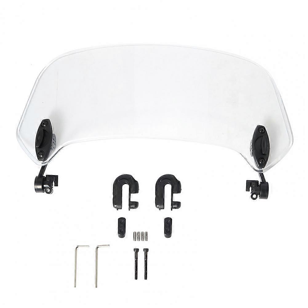 Excellent Hard Adjustable Height Extension Screen Heighten Motorcycle Front Windshield Motorcycle Baffle Easy to Install