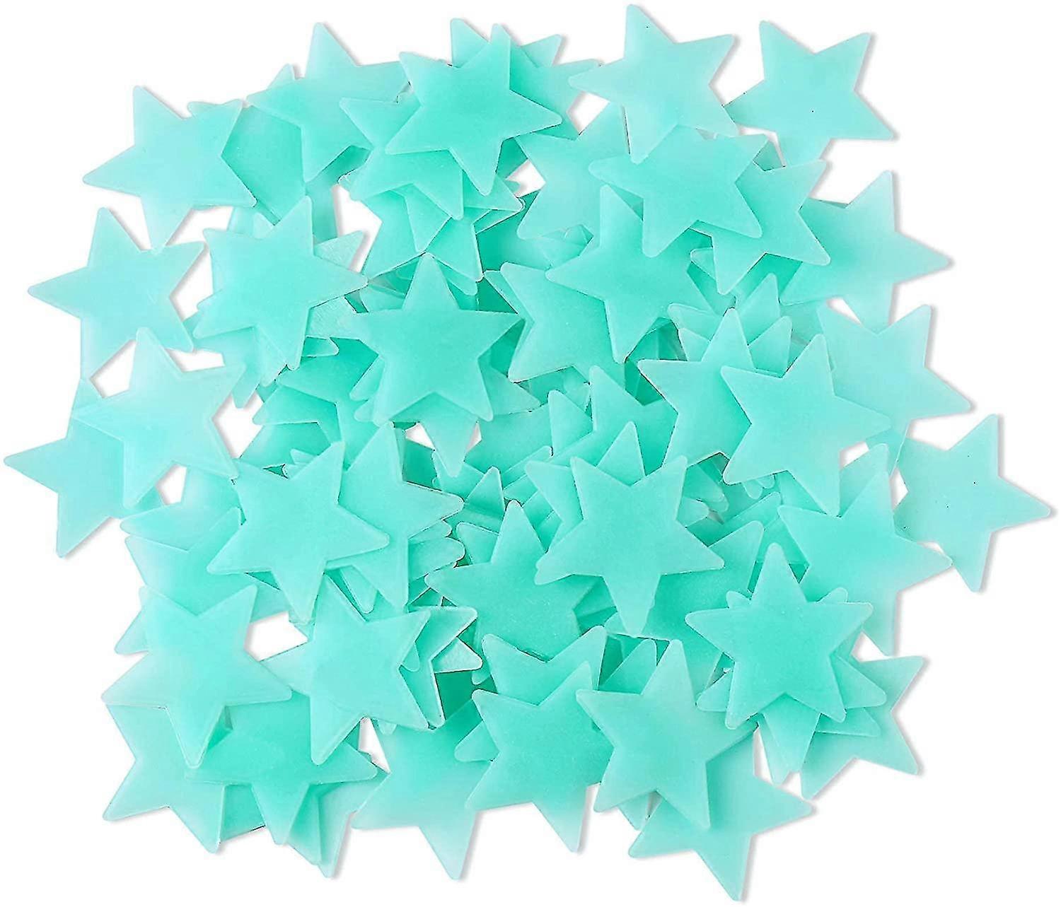 100 Pcs Colorful Glow In The Dark Luminous Stars