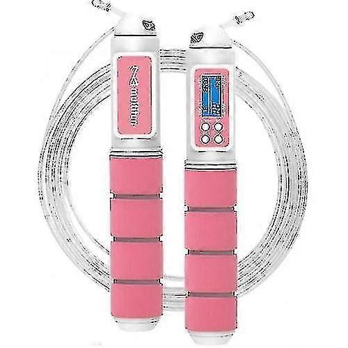 Pular a velocidade da corda caloria contador ajustável corda de salto digital com lembrete de alarme