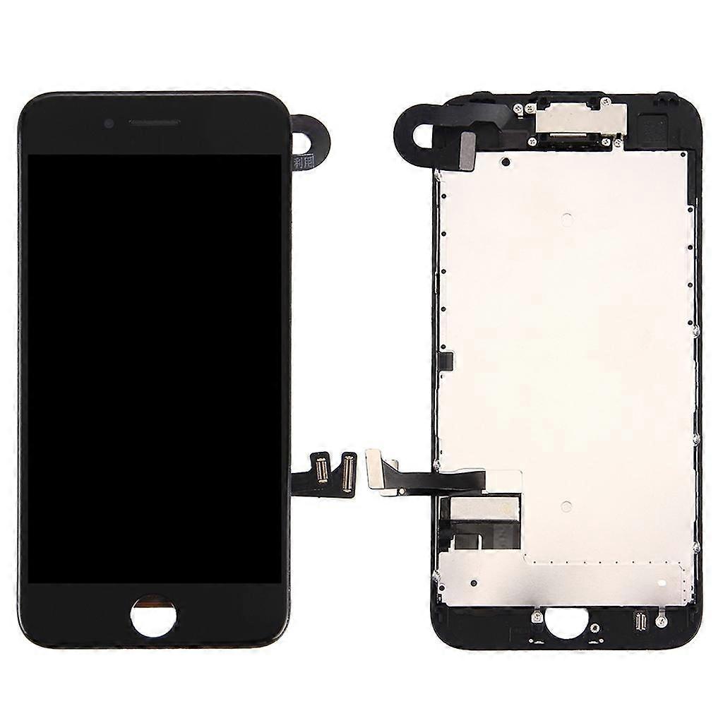 iPhone 7 display complete with camera and small parts - black