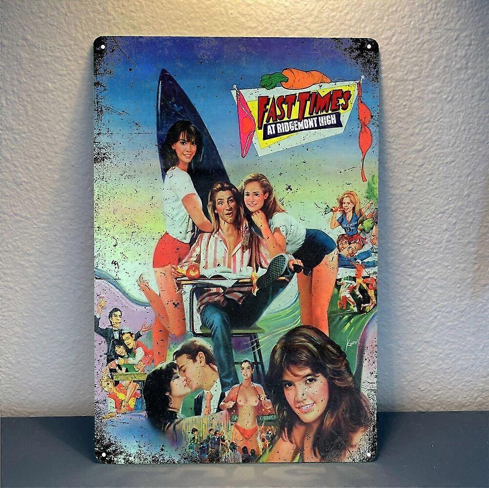 Fast Times At Ridgemont High Movie Metal Poster - Collectable Tin Sign - (8x12 inch) BPA137