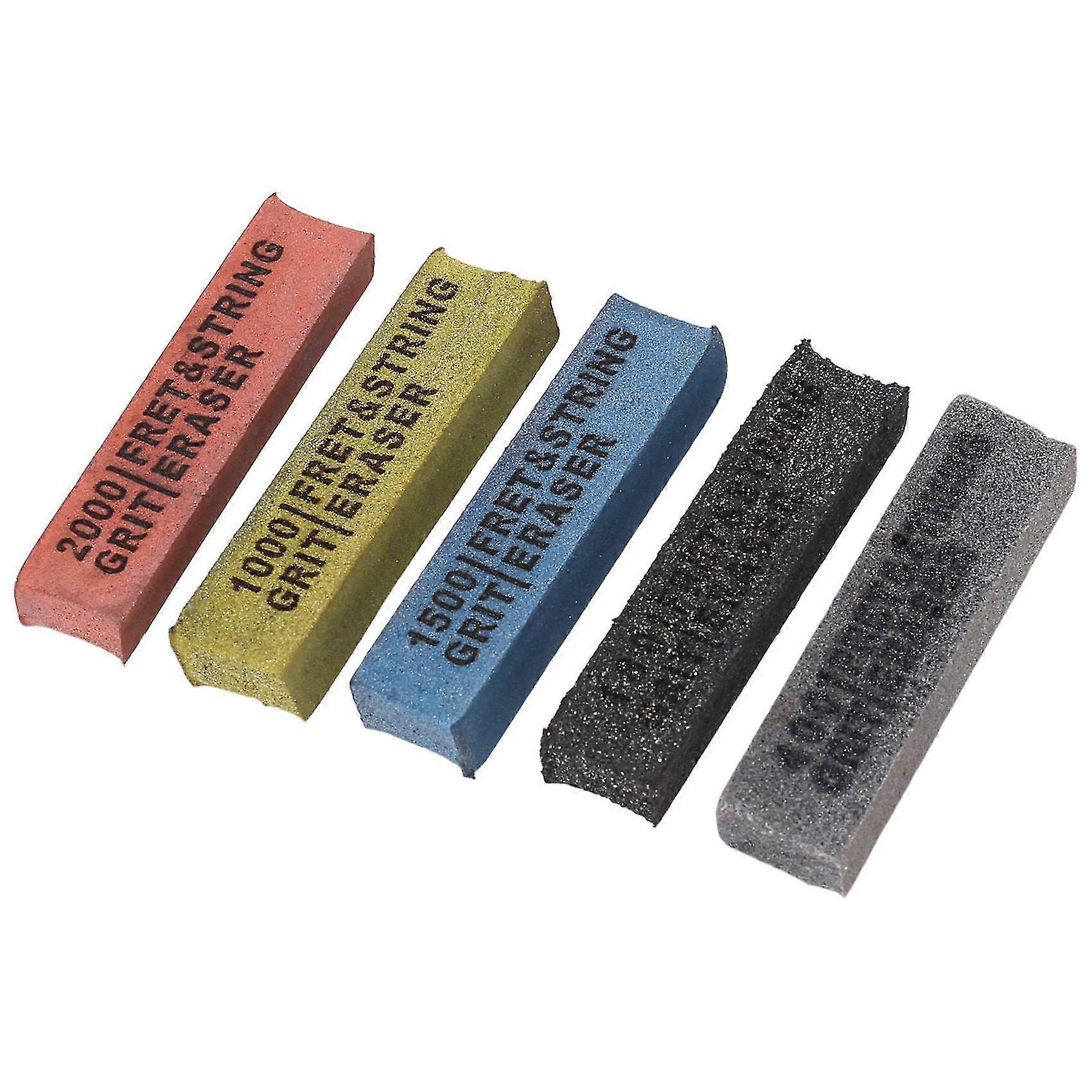 5pack Fret Erasers For Guitar,fret Polishing Cleaner,frets Polish Tools,clean Fret String(1004001