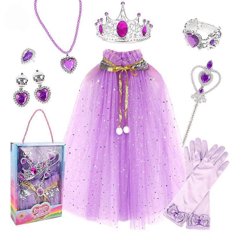 ZK-Set of 10 Princess Cape RPG for Kids (Colorful)