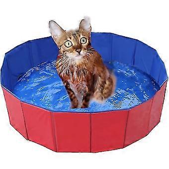 Collapsible Pool for Dogs and Cats, Eco-friendly Pvc, Anti-slip, with Drain Valve, for Dogs and Cats