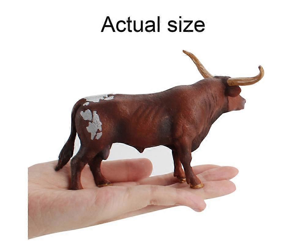 Παιδιά Γνωστική Εκπαίδευση Ζώο Longhorn Βοοειδή Χειροποίητο Αγελάδα Μοντέλο