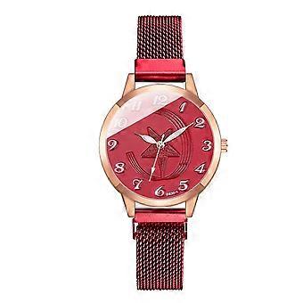 Juxiaoshou Jxs04 Ladies Quartz Watch Stainless Steel Strap Rotating Watch