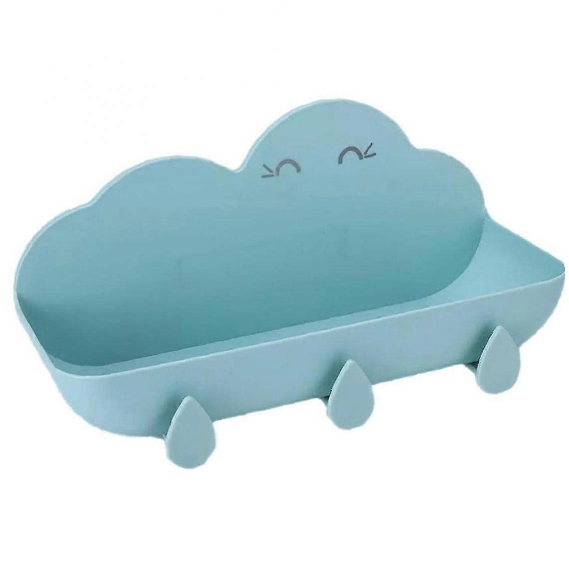 Bathroom Shelf Cloud Shelf Adhesive Non Perforated Wall Hanger Hook Plastic Storage Rack