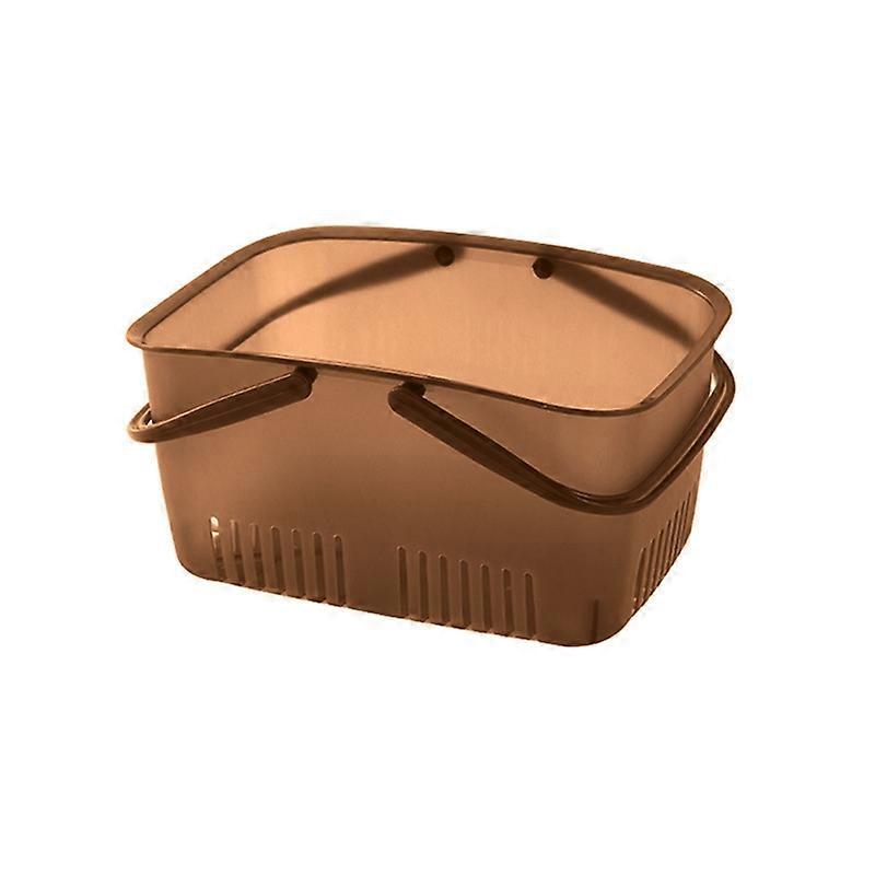 Hollow Shower Caddy Basket with Handles PP Several Drainage Holes Shower Caddy Bin Office Supplies