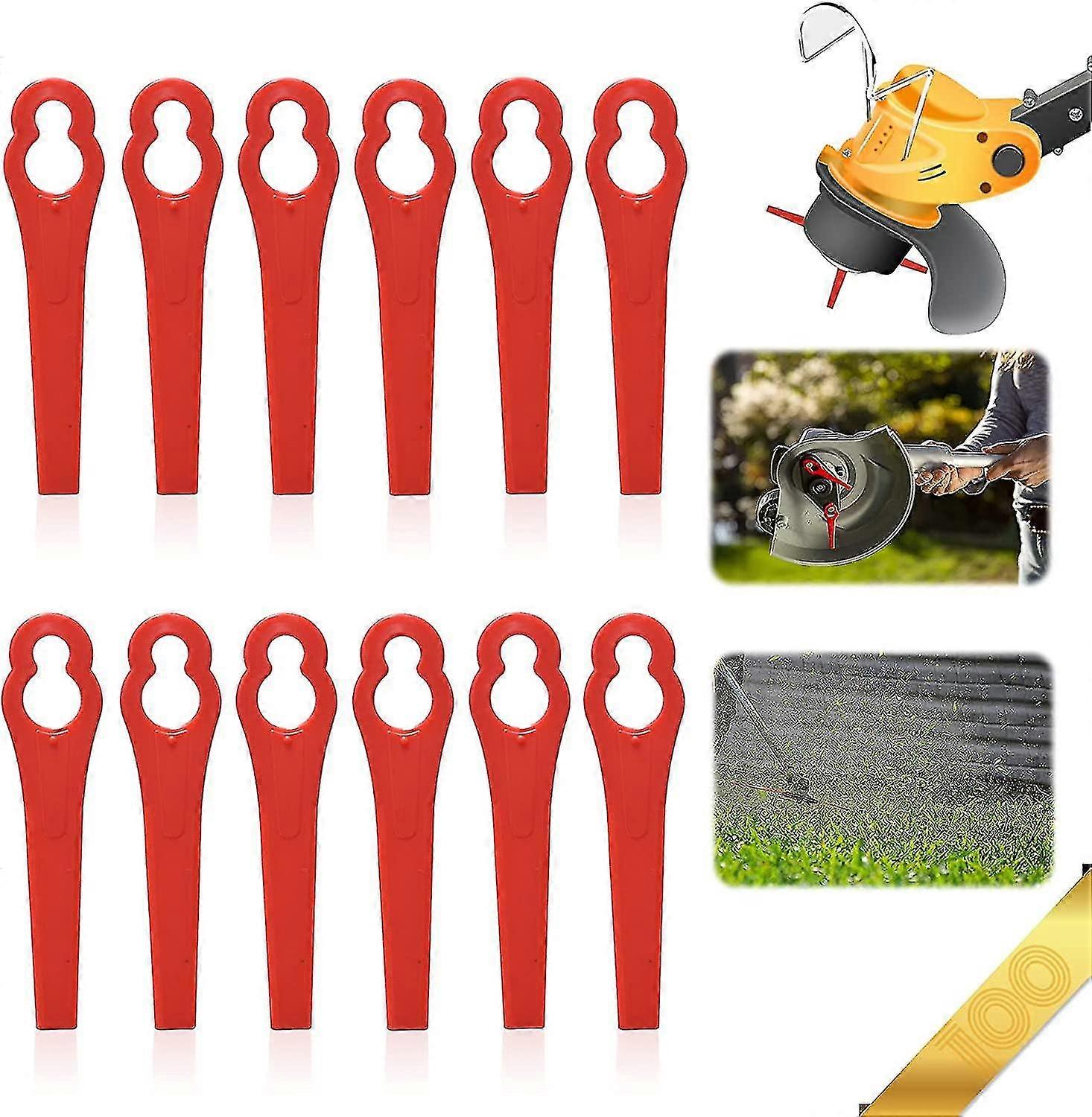 100pcs Replacement Plastic Blades For Garden And Lawn Edger
